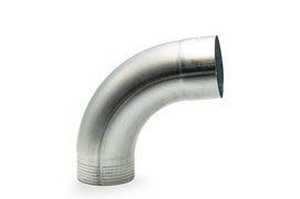 Coude rond 080 85° Zinc Naturel