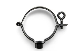 Collier charniere rond 080 à visser M10 Noir