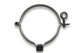 Collier charniere rond 100 à visser M10 Noir