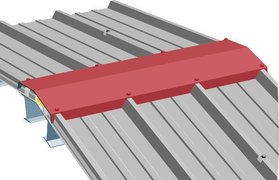 Arcelor - Faîtière double ATFD2 dév. 412mm + crantage