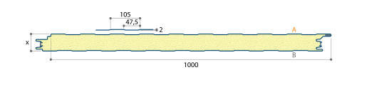 JI - Wall 1000 FC Poly. Silic. 25µ PIR 60mm (1m utile)