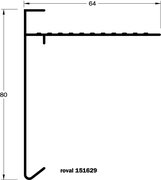 Roval - Rive standard 080x64mm - Anodisé